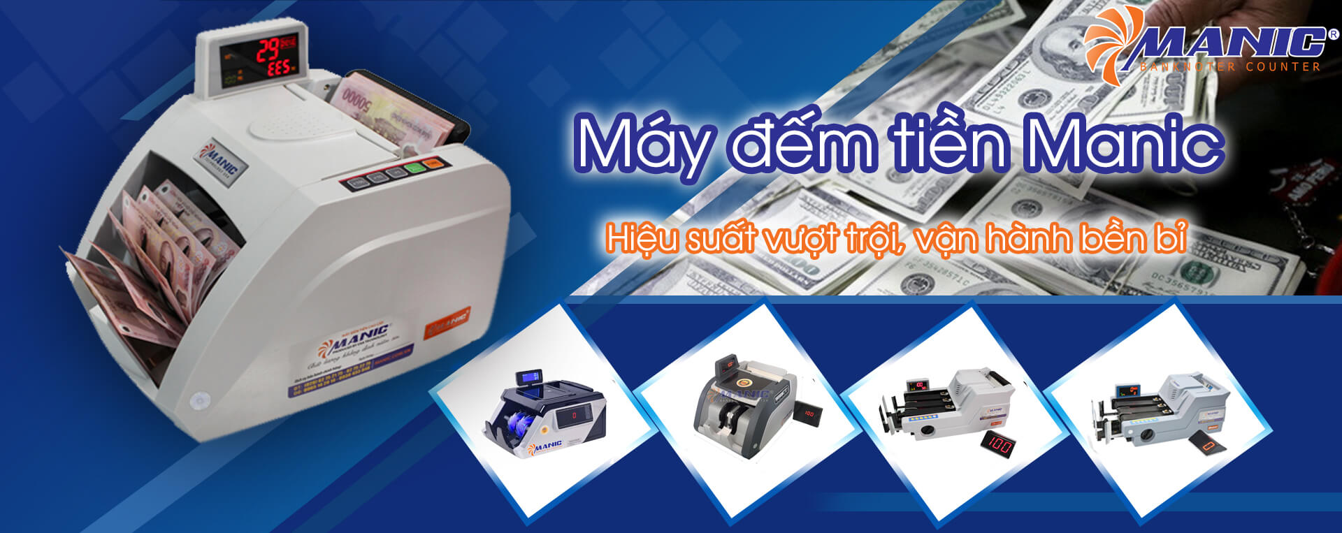 Máy đếm tiền Manic