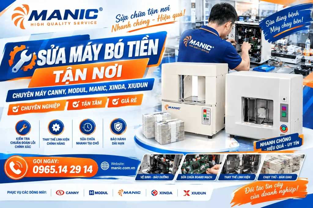 Dịch vụ Sửa Máy Bó Tiền Tận Nơi Chuyên Nghiệp, Chi Phí Hợp Lý